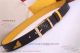 AAA Fake Fendi Bag Bugs Black And Yellow Leather Belt - Yellow Gold Buckle (3)_th.jpg